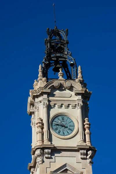 Άποψη Του Κτιρίου Του Δημαρχείου Πύργο Ρολόι Edificio Del Ayuntamiento — Φωτογραφία Αρχείου
