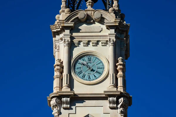Δημαρχείο Κτίριο Πύργο Ρολόι Edificio Del Ayuntamiento Βαλένθια Ισπανία — Φωτογραφία Αρχείου