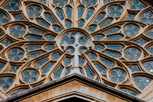 Tarragona Spanien Februari 2019 Utsikt Över Katedralen Tarragona Rosett Catedral — Stockfoto