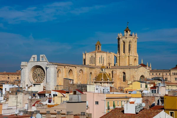 西班牙塔拉戈纳 2019年2月8日 塔拉戈纳主教座堂 Catedral Santa Tecla Tarragona — 图库照片