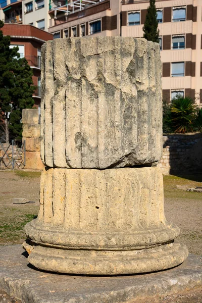 Tarragone Espagne Février 2019 Forum Colonial Tarraco Foro Colonial Tarraco — Photo