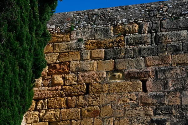 Старая Каменная Стена Таррагона Испания — стоковое фото