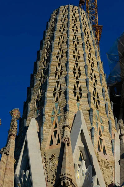Barcelona Espanha Fevereiro 2019 Igreja Expiatória Sagrada Família Templo Expiatorio — Fotografia de Stock