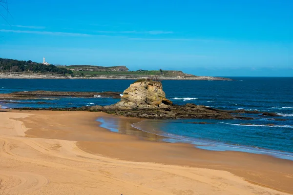 Utsikt Över Camel Beach Playa Camello Santander Spanien — Stockfoto