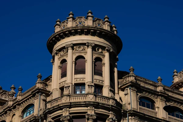 Fachada Antiga Avenida Diego Lopez Haro Bilbau Espanha — Fotografia de Stock