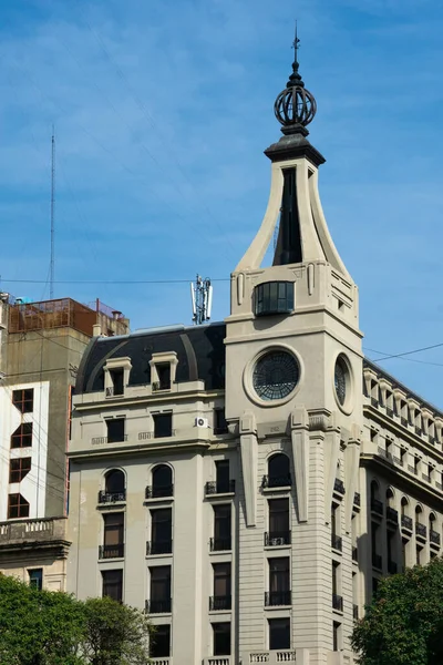 Buenos Aires Argentine Août 2019 Façade Vieux Bâtiments Sur Avenue — Photo