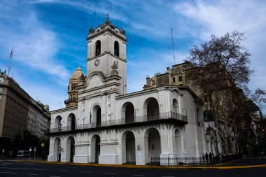 Buenos Aires, Arjantin. 19 Ağustos 2019. Buenos Aires Cabildo, Buenos Aires 'te bir kamu binası. Sömürge döneminde belediye meclisi başkanı olarak kullanılıyordu.