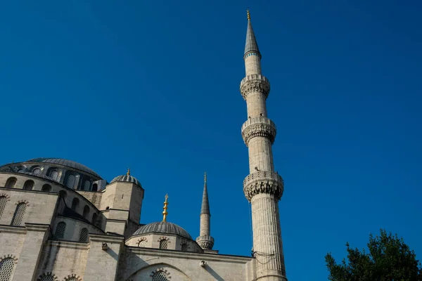 Istanbul Turkiet November 2019 Minaret Sultan Ahmed Moskén Sultan Ahmet — Stockfoto