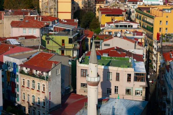 Istanbul Turkey November 2019 Aerial View Karakoy Quarter Beyoglu District — Stock Photo, Image