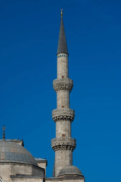 Minaret Suleymaniye Moskén Suleymaniye Camii Ottomansk Kejserlig Moské Belägen Den — Stockfoto