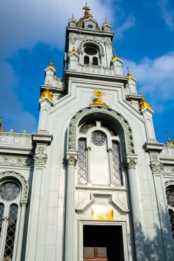 İstanbul, Türkiye. 22 Kasım 2019. Bulgar Demir Kilisesi olarak bilinen Bulgar St. Stephen Kilisesi, Balat ilçesindeki bir Bulgar Ortodoks kilisesi.