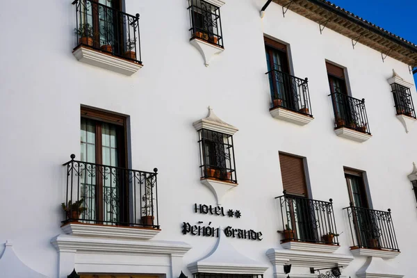Grazalema España Enero 2018 Hotel Penon Grande Fachada —  Fotos de Stock