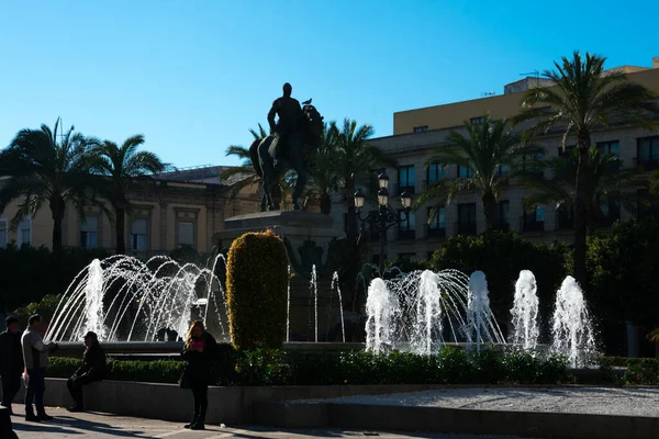 Jerez Frontera 西班牙 2018年1月21日 Arenal广场 Jerez Frontera的一个大广场 — 图库照片