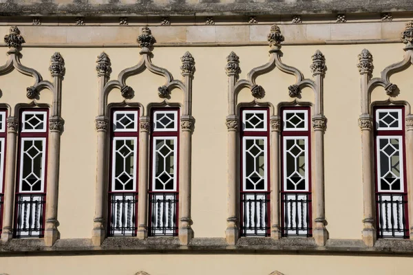 Finestre Barocche Del Municipio Sintra Comune Sintra Stile Neo Manueline — Foto Stock