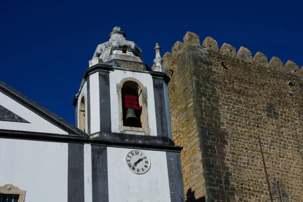 Obidos Portugália 2018 Január Santiago Könyvtára Livraria Santiago Történelmi Templom — Stock Fotó