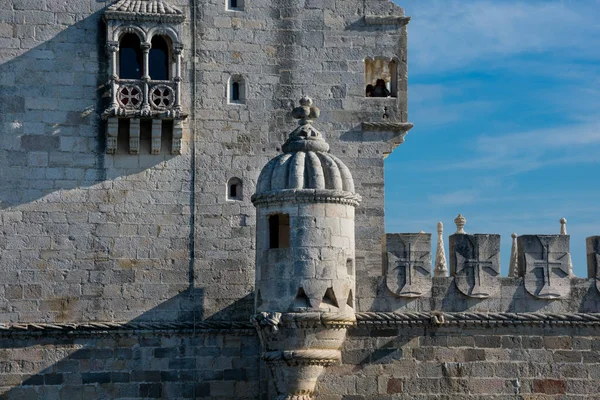 Belém Lisboa Portugal Janeiro 2018 Torre Belém Torre São Vicente — Fotografia de Stock