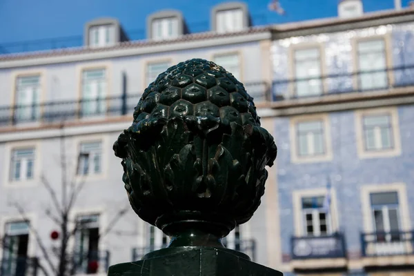 Lisboa Portugal Enero 2018 Columna Con Forma Fruta —  Fotos de Stock