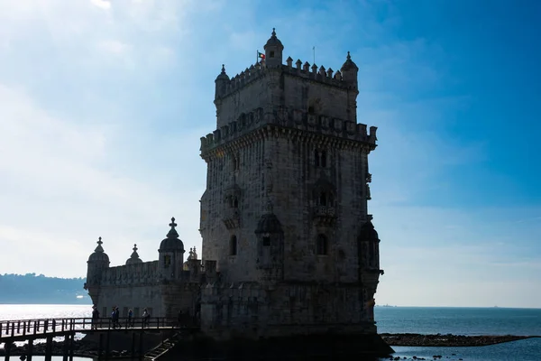 Belem Lisbon Belem 葡萄牙 2018年1月23日 文森特 贝伦钟楼 Belem Tower 是位于圣玛丽亚 — 图库照片
