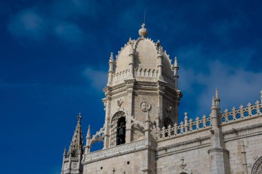 Jeronimos Manastırı ya da Hieronymites Manastırı (Mosteiro dos Jeronimos) Portekiz Geç Gotik Mimari Manueline tarzı. Belem, Lisbon. Portekiz