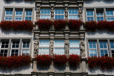 Münih, Almanya. 20 Ağustos 2018. Hirmer mağaza cephesi