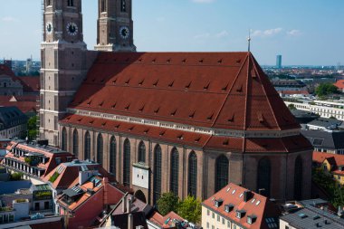 Frauenkirche (Münih katedrali) manzarası. Münih, Almanya