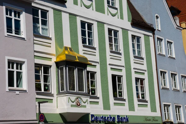 ドイツのLandsberg Lech 2018年8月22日 古い建物のファサード 歴史的な旧市街 — ストック写真