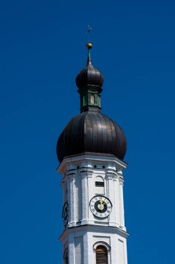 Himmelfahrt kilise kulesi. Landsberg am Lech, Almanya