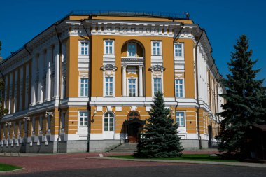 Moskova, Rusya. 25 Ağustos 2018. Kremlin Senato Sarayı. Moskova Kremlin