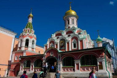 Moskova, Rusya. 24 Ağustos 2018. Kazan Katedrali 