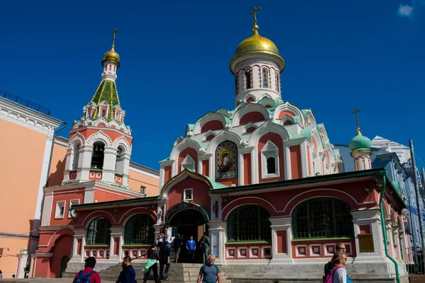 Moskova, Rusya. 24 Ağustos 2018. Kazan Katedrali 