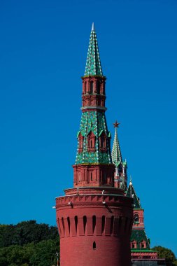 Moskova Kremlin Kulesi (Moskovskiy Kreml). Moskova, Rusya