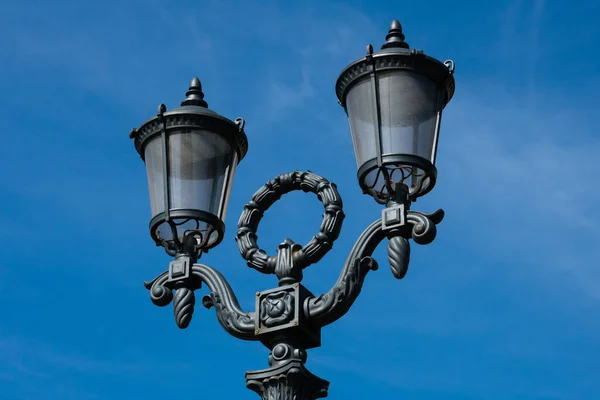 Una Vieja Lámpara Calle Pushkin Square Moscú Rusia —  Fotos de Stock