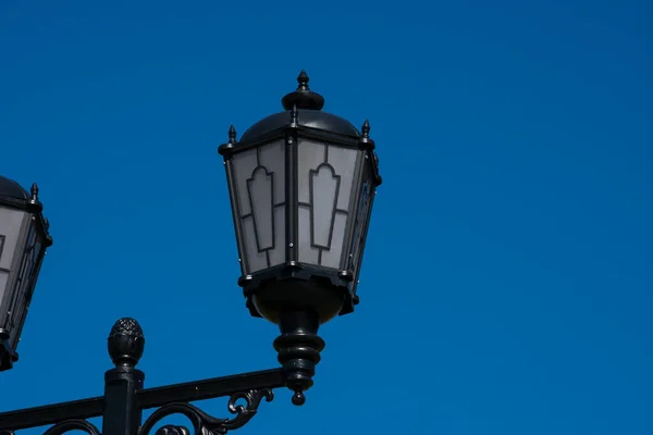 Alte Straßenlaterne Moskau Russland — Stockfoto