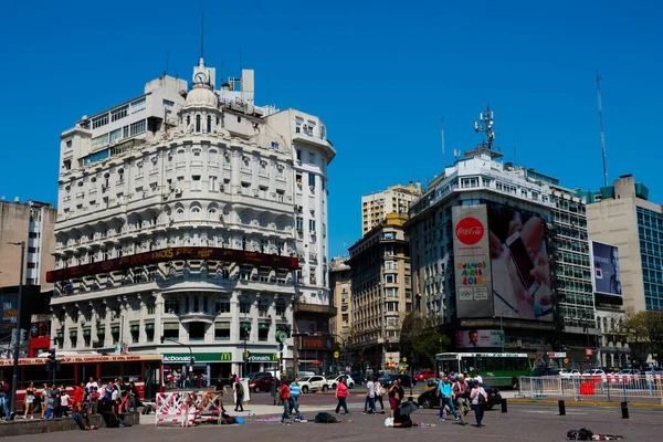 Buenos Aires Argentina October 2018 View July Avenue Avenida Julio — Stock Photo, Image