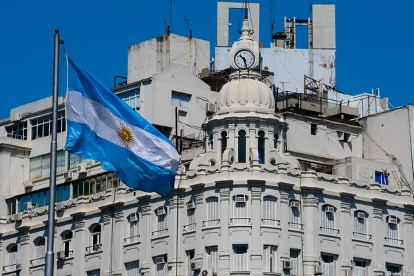 Μπουένος Άιρες Αργεντινή Οκτωβρίου 2018 Παλιό Κτίριο Τον Ιούλιο Avenue — Φωτογραφία Αρχείου