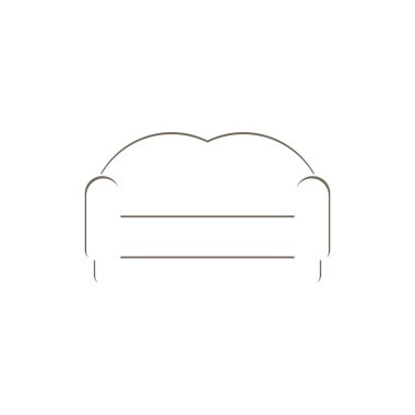 Kanepe Yatak simgesi serbest vektörü