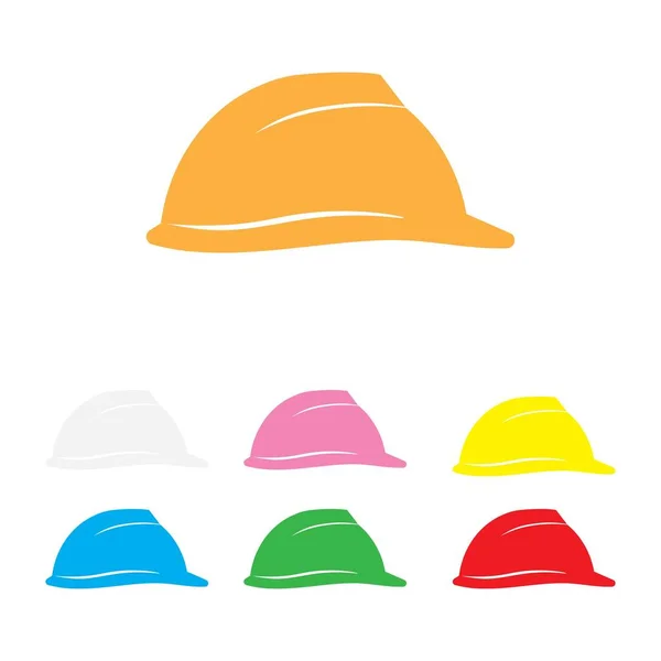 Safety Helmet Icon Logo Free Vector — Stock Vector