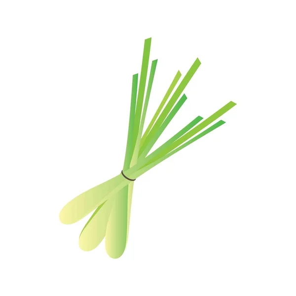 Lemongrass Ilustración Icono Plantilla Vector Libre — Archivo Imágenes Vectoriales