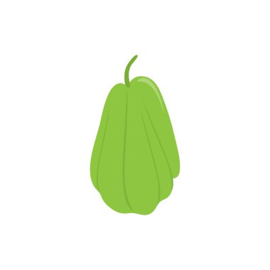 Chayote logo şablonu vektör çizimi