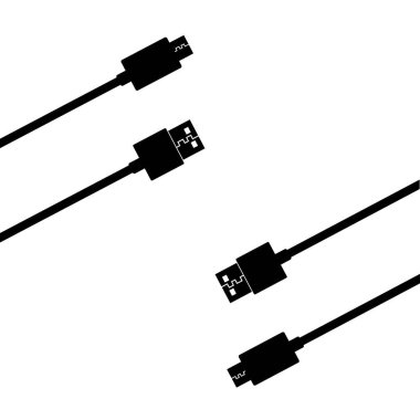 usb kablo simgesi vektör illüstrasyonu