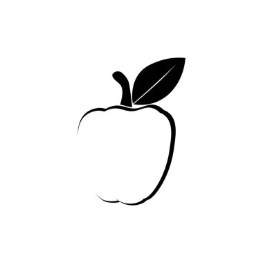 Paprika simgesi logo vektör illüstrasyonu