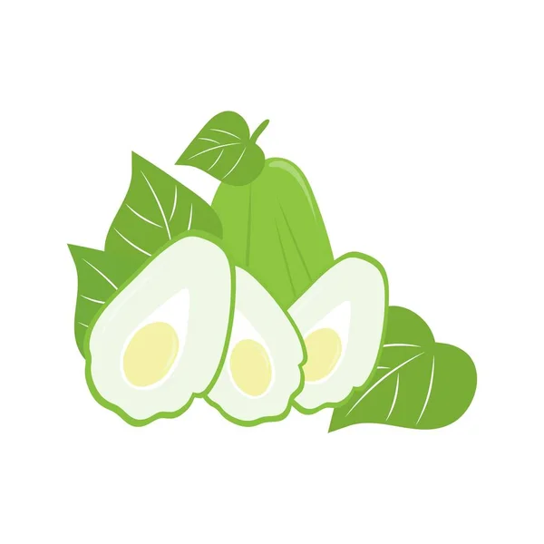 Illustration Vectorielle Modèle Logo Chayote — Image vectorielle