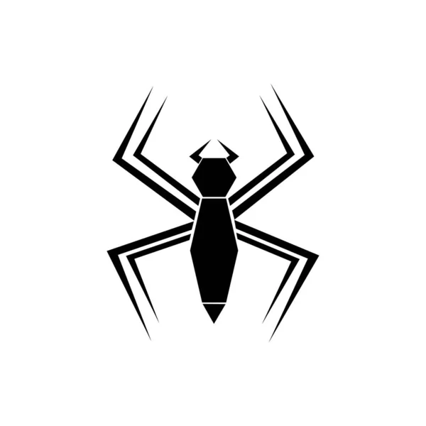 Ícone Aranha Logotipo Vetor Ilustração —  Vetores de Stock