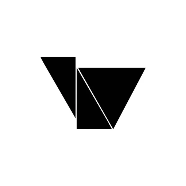 Logo Trójkąta Litera Wolny Wektor Obrazu — Wektor stockowy