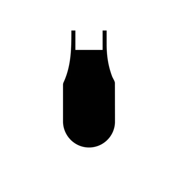 Grembiule Icona Logo Vettoriale Disegno Illustrazione — Vettoriale Stock