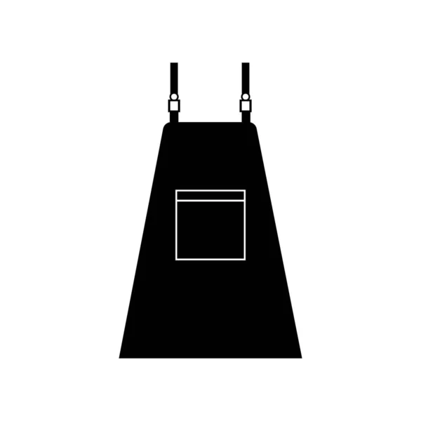 Schürze Symbol Logo Vektor Design Illustration — Stockvektor