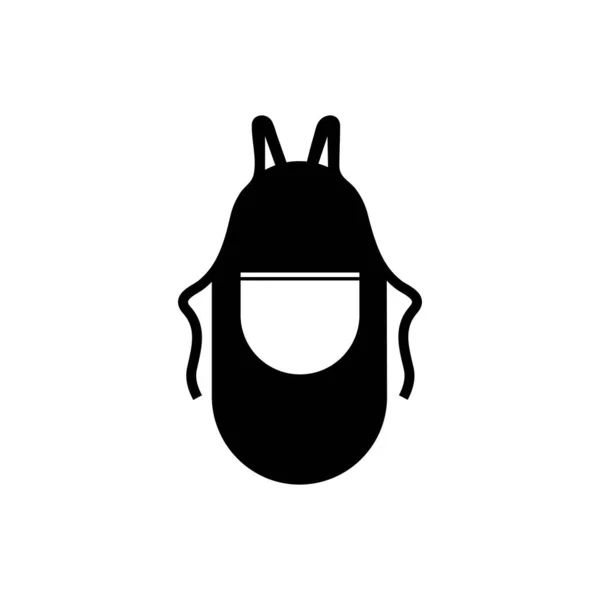 Ícone Avental Logotipo Desenho Vetor Ilustração —  Vetores de Stock