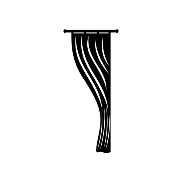 Ikona Volného Vektoru Ilustrátoru Opony — Stockový vektor