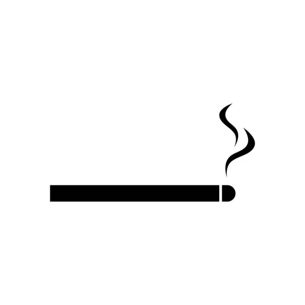 Cigarrillo Icono Plantilla Libre Vector Diseño — Archivo Imágenes Vectoriales