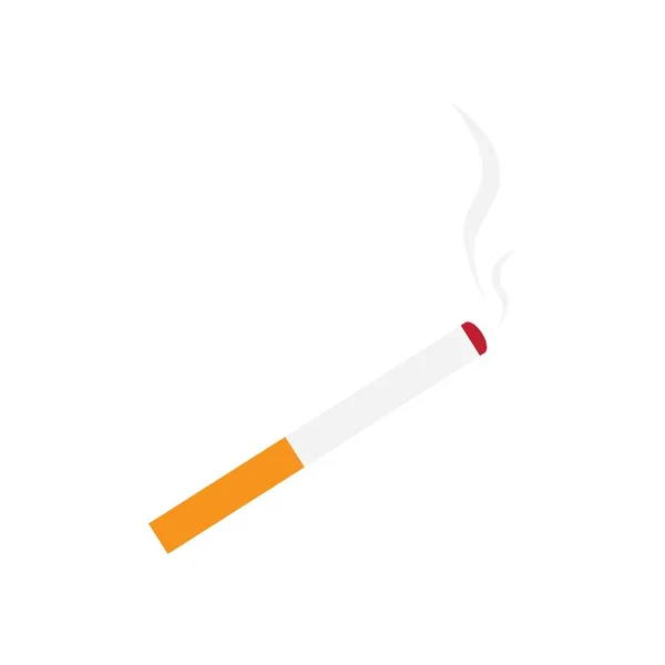 Cigarrillo Icono Plantilla Libre Vector Diseño — Vector de stock